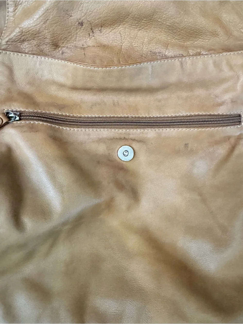 Tan Leather Crossbody Laptop Bag - Women Laptop Bag
